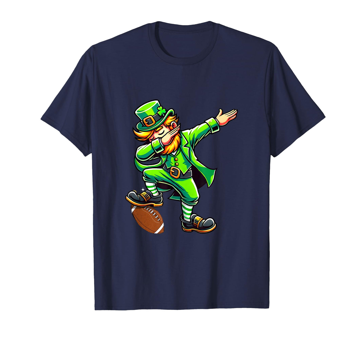 Dabbing Leprechaun Football St Patrick's Day Fun Design for T-Shirt