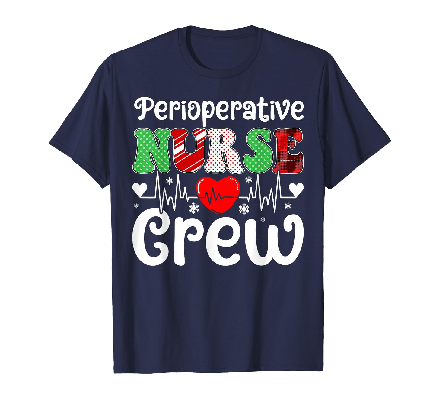 Christmas Squad Nursing Holiday Perioperative Nurse Crew T-Shirt
