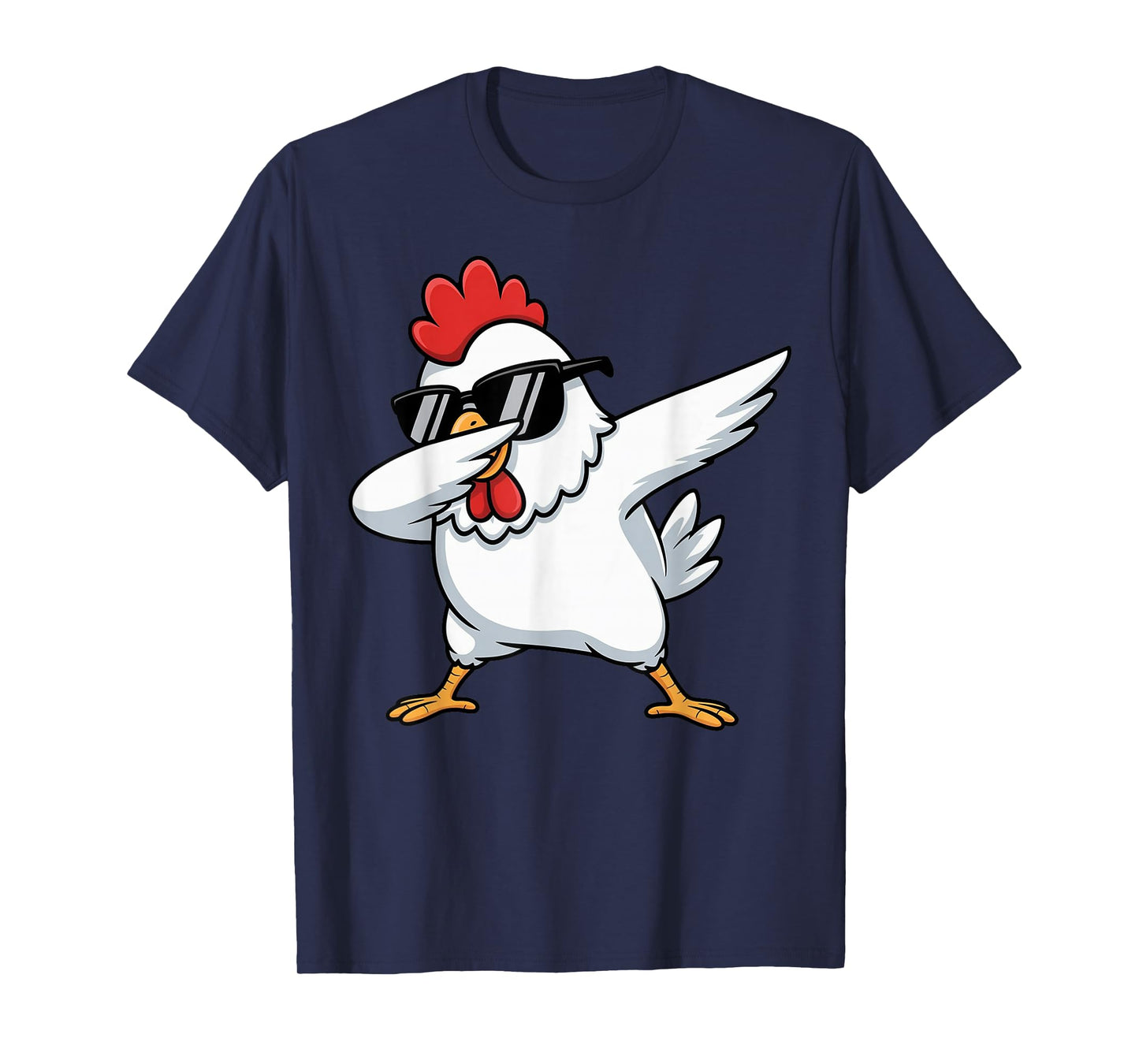 Cute Dabbing Chicken Graphic Kids Toddler Boys Farm Animal T-Shirt