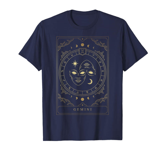 Gemini Tarot Card Zodiac T-Shirt