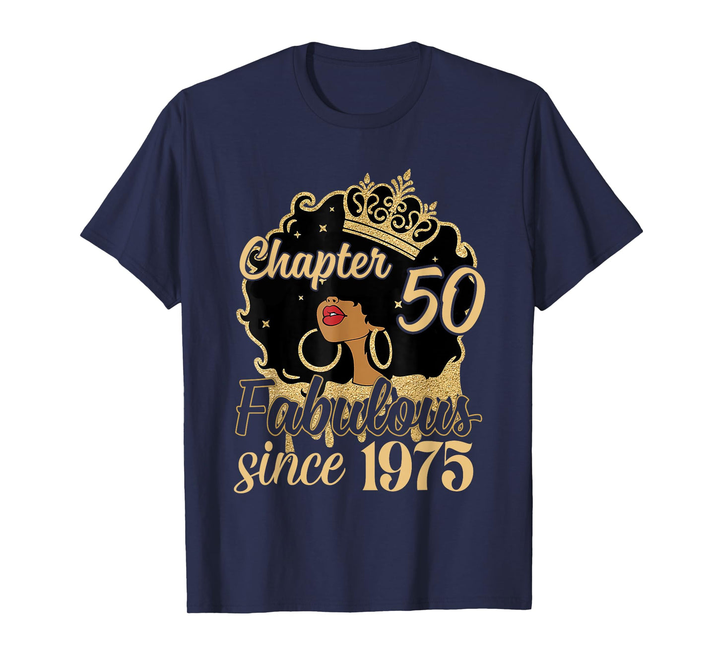 Chapter 50 Fabulous Since 1975 50th Birthday for Girls Women T-Shirt
