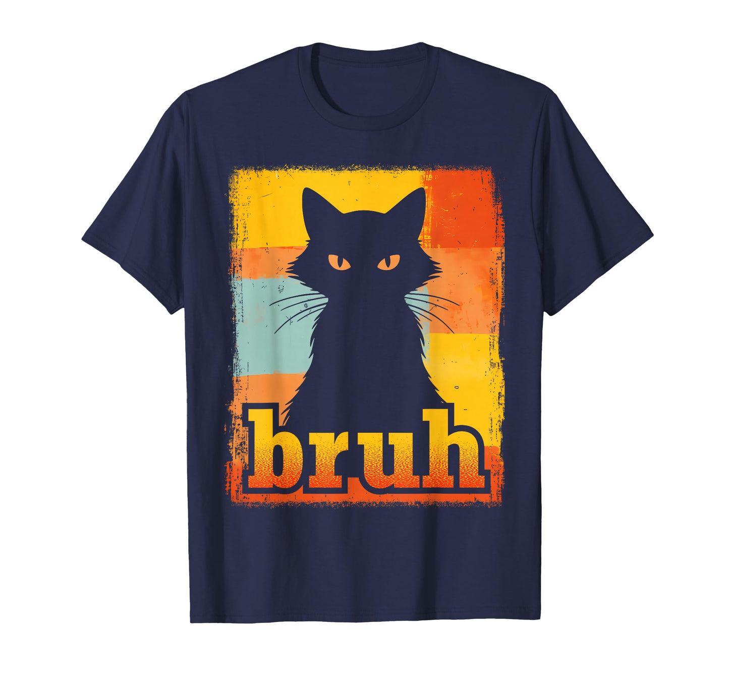 Funny Bruh Cat Meme for Teens Boys Girls Men Women Graphic T-Shirt