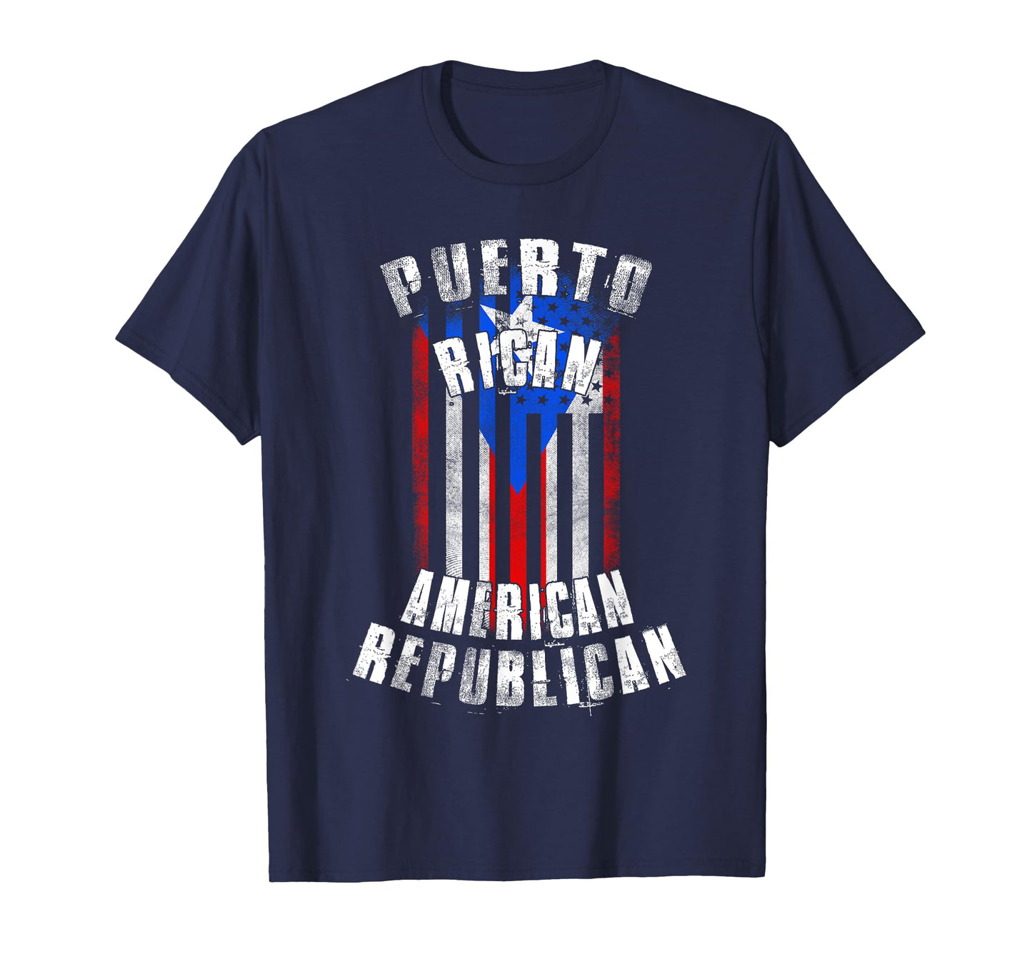 Puerto Rican American Republican - Puerto Rico and USA Flag T-Shirt
