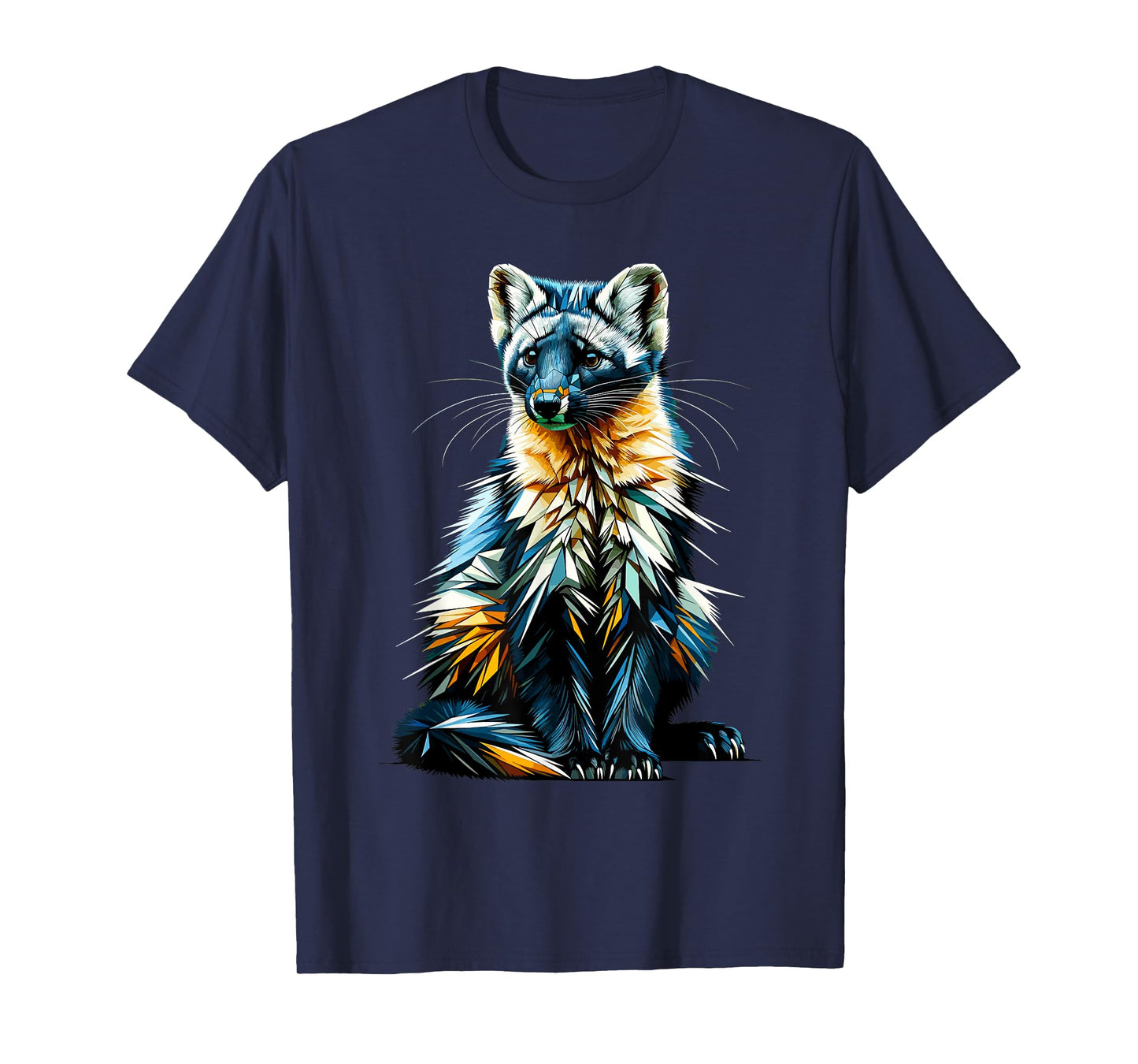 Polygon Art Pine Marten Pine Martens T-Shirt