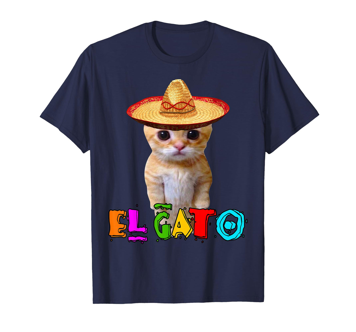 El Gato Meme Mexican Cat Latino Munchkin Kitty Cinco de Mayo T-Shirt