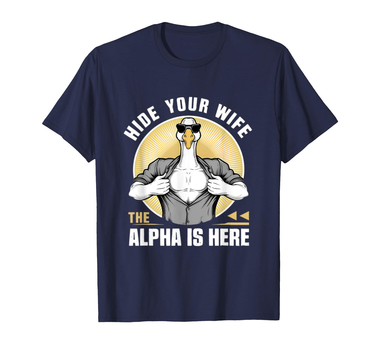 Silly Meme Serious Goose Funny Meme Alpha Men Women Kid T-Shirt