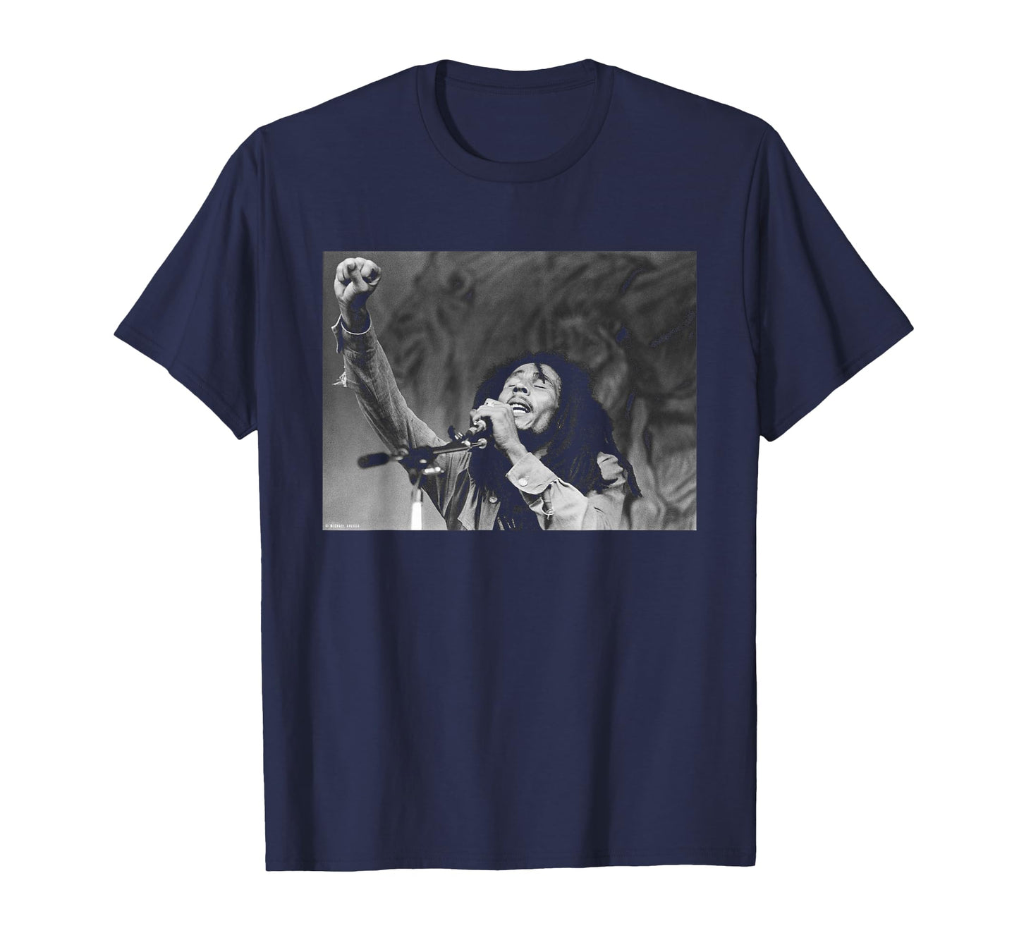 Bob Marley Singing Live in Massachusetts by Michael Grecco T-Shirt