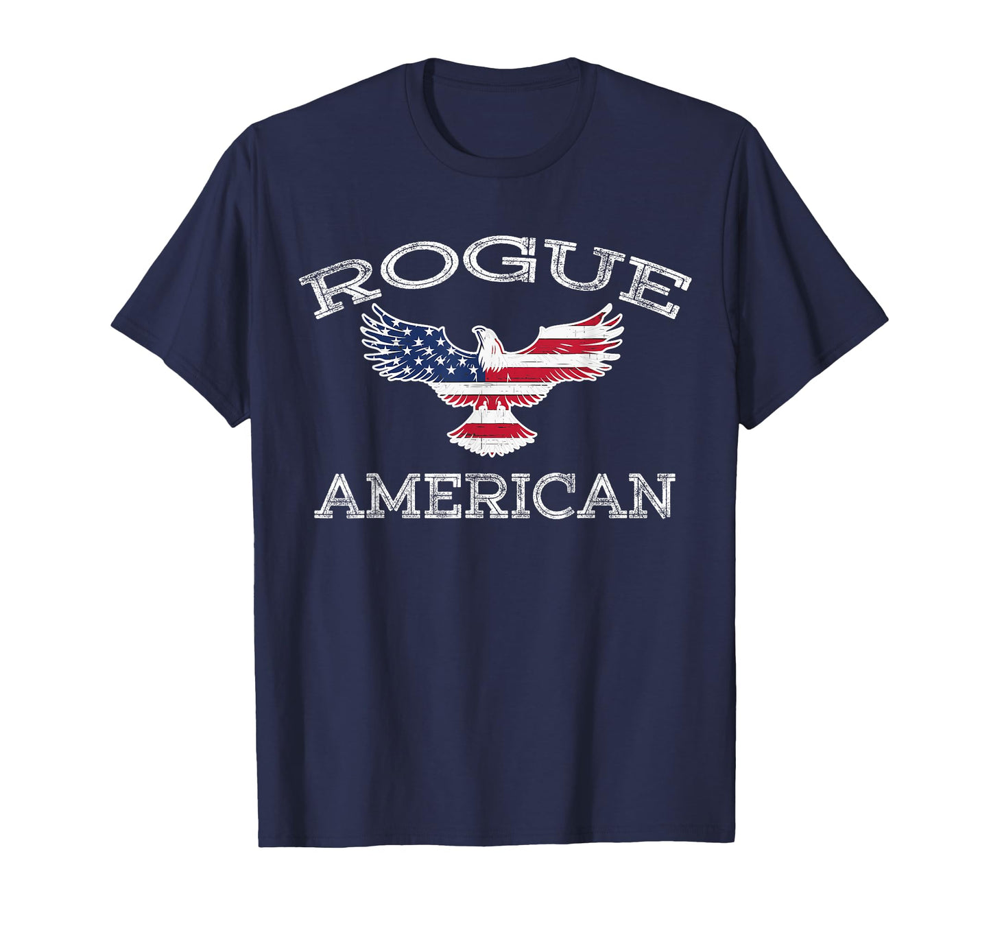 Rogue America Distressed USA Flag Eagle T-Shirt