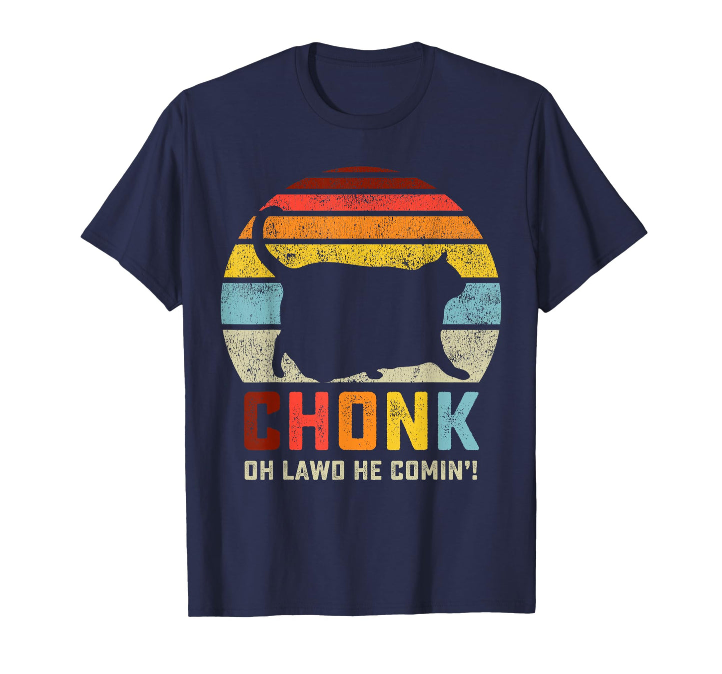 Chonk Cat Scale Meme Funny Retro Style Vintage Cats Memes T-Shirt