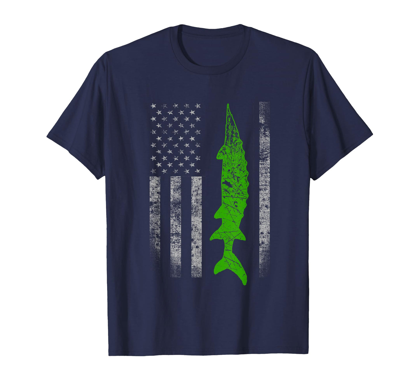 Sturgeon Flag - Cool Sturgeon Fishing T-Shirt