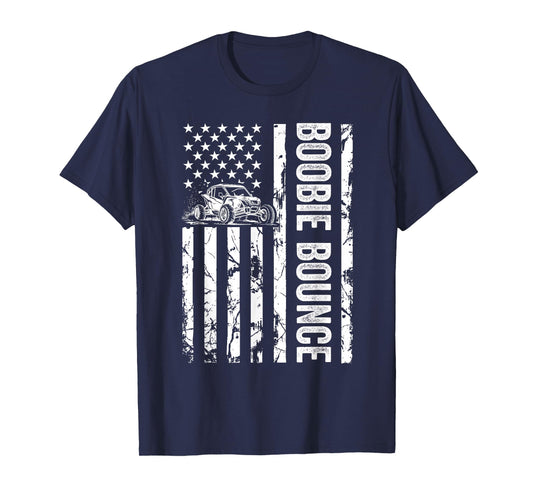 Boobie Bouncer USA Flag Mudding UTV Off Roading Father's Day T-Shirt
