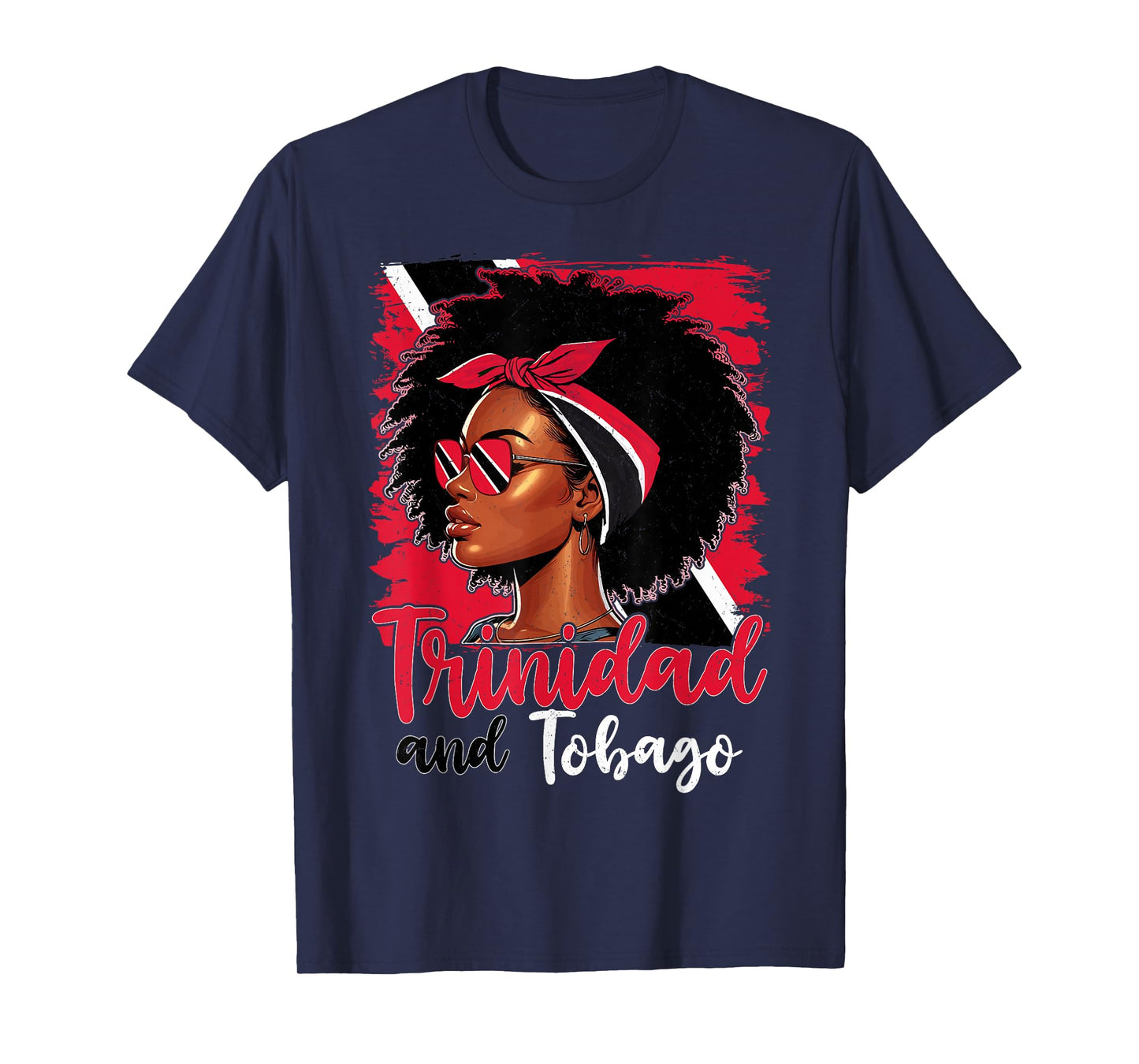 Tobagonian Girl Trinidad Flag Proud Trini Women T-Shirt