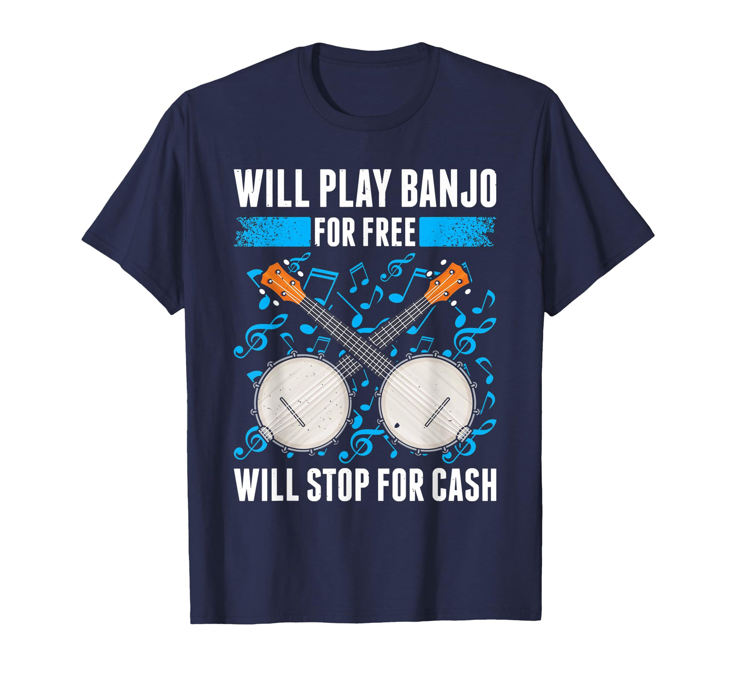 Banjo Playing Banjo Player Banjo Teacher Bluegrass Music T-Shirt