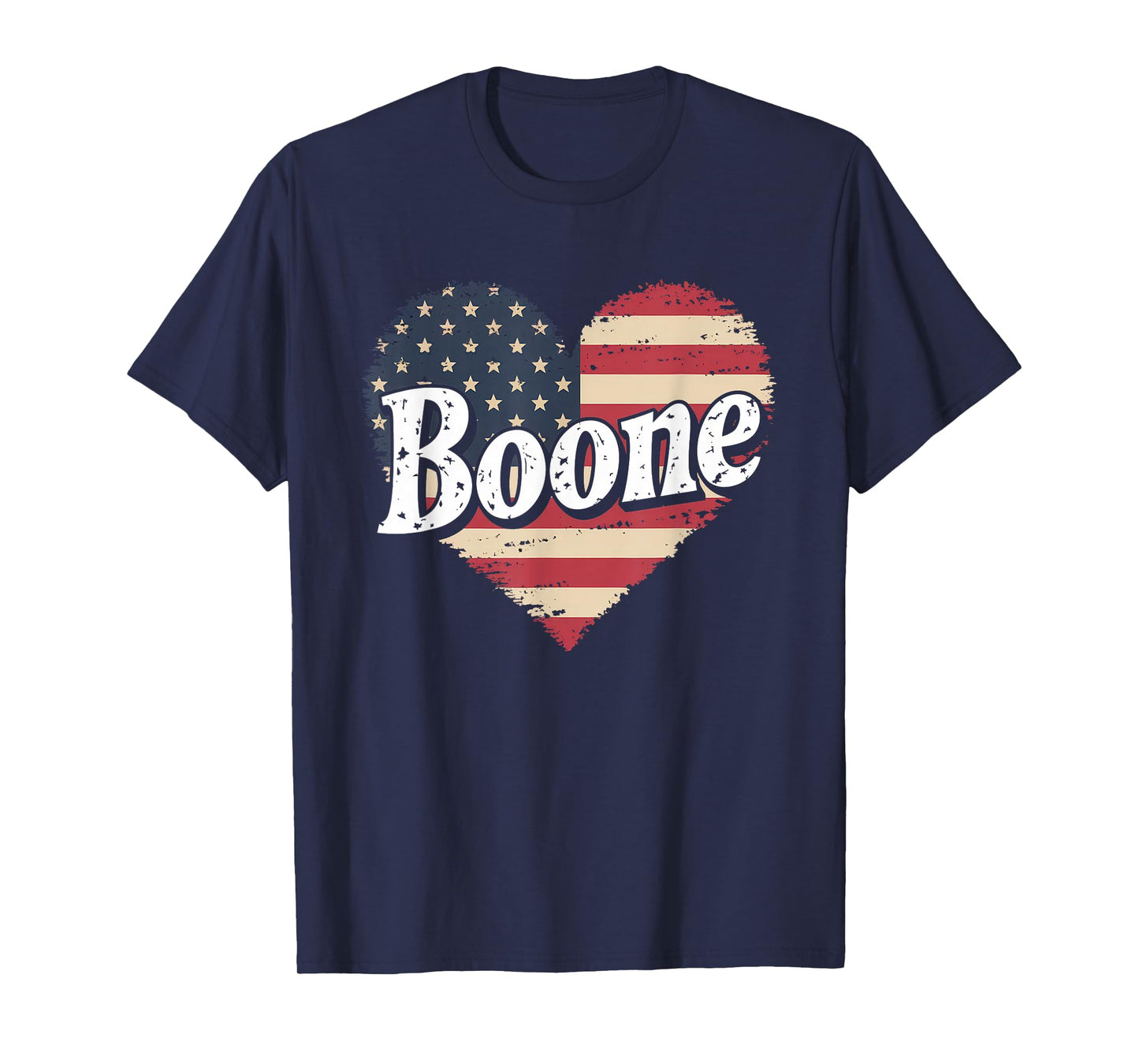 Boone Tshirt Name American Flag 80's Vintage NC Retro T-Shirt