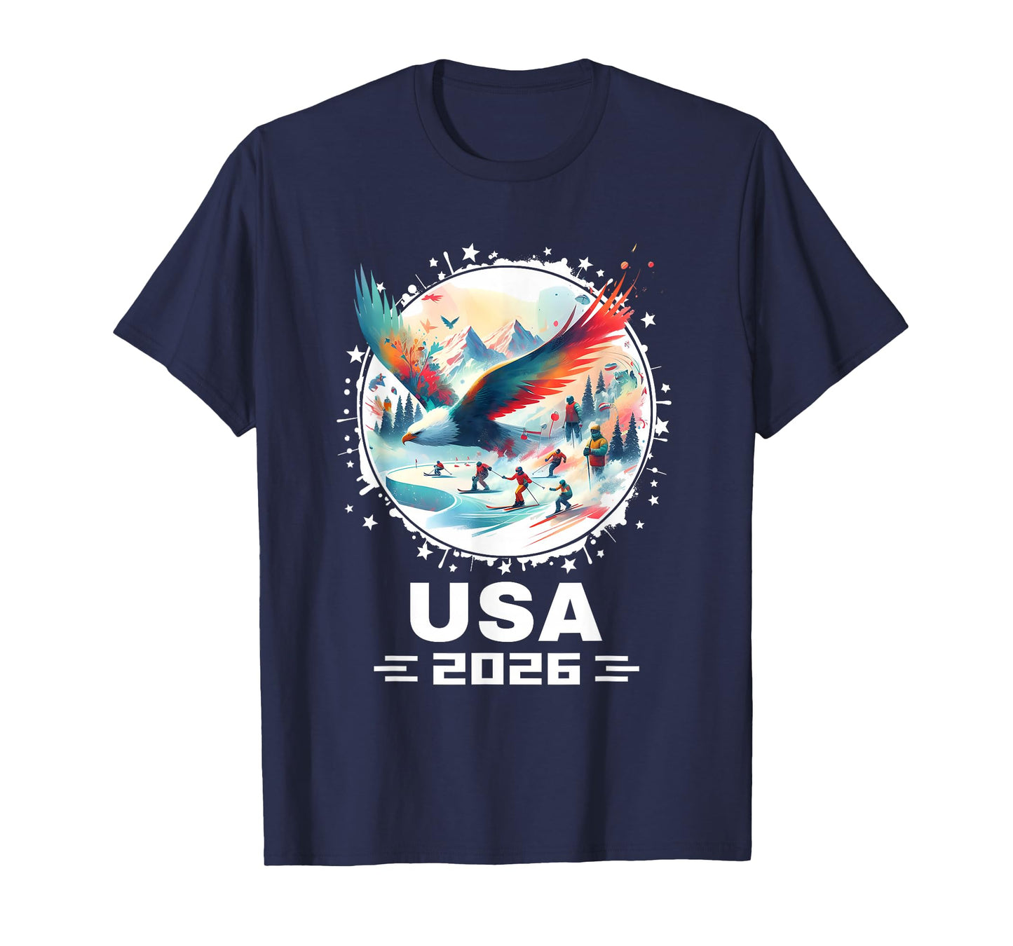 USA 2026 Go United States Winter Sport USA Team 2026 USA T-Shirt