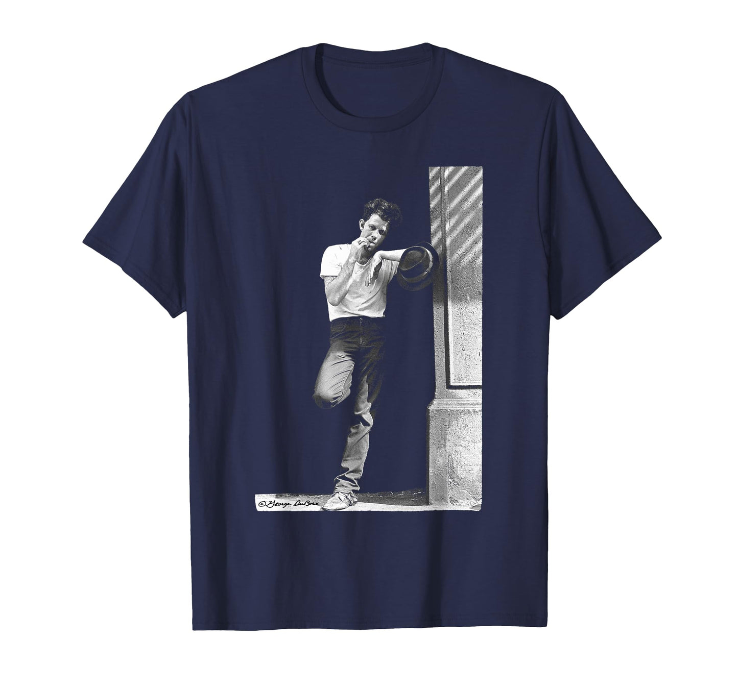 Tom Waits Portrait in Street by George DuBose T-Shirt