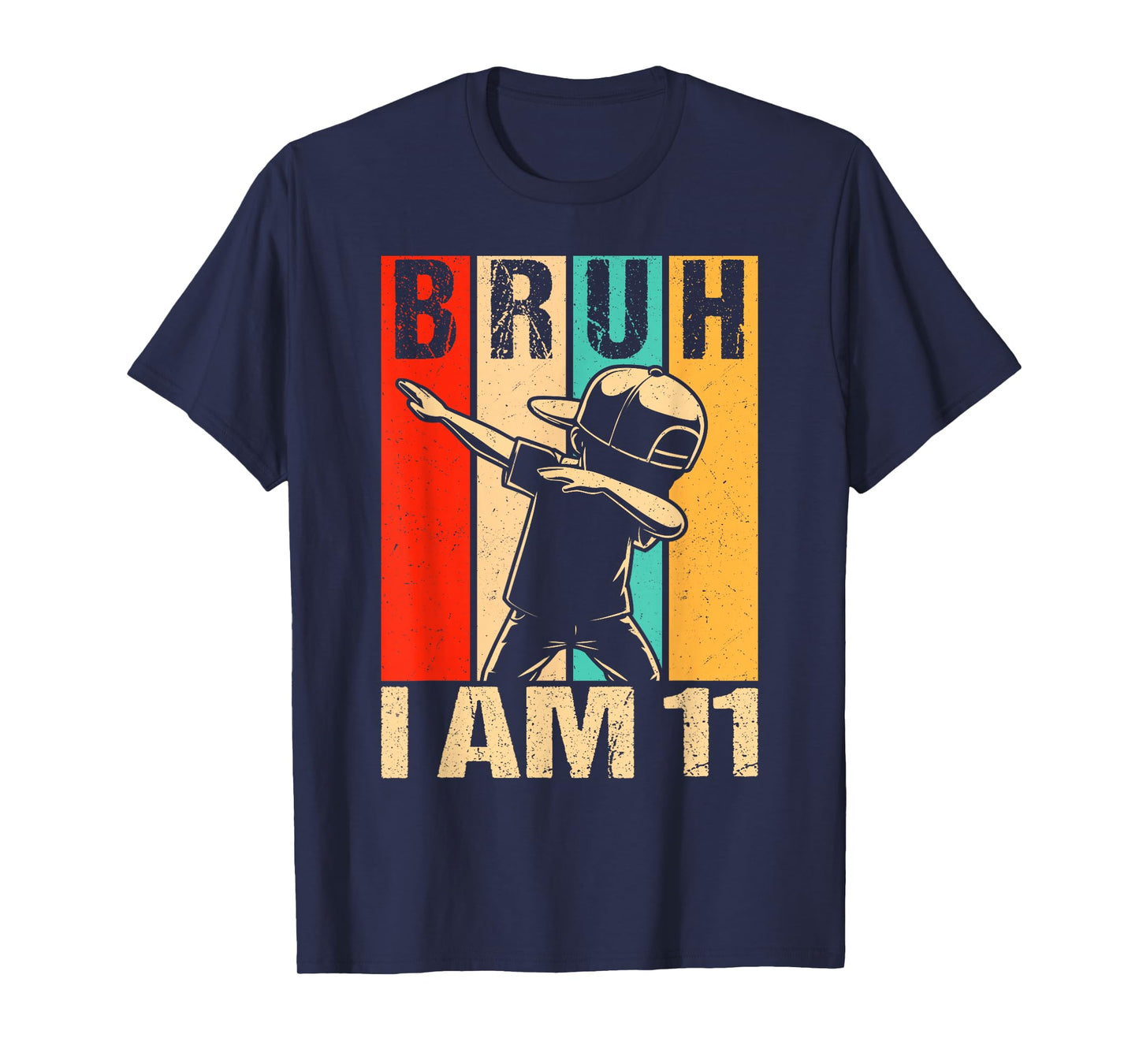 11 Year Old Birthday Dabbing Boy Bruh It's My 11th Birthday T-Shirt
