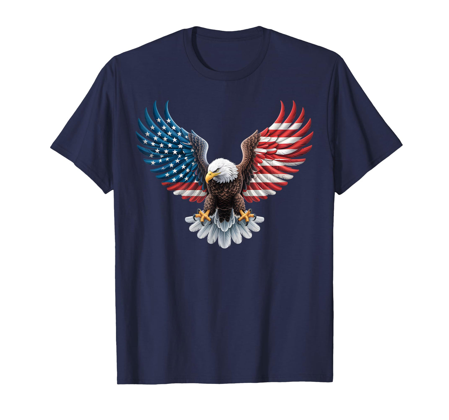 American Flag Bald Eagle Patriotic Pride 4th of July USA T-Shirt