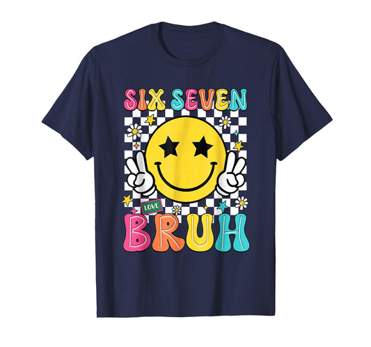 67 Meme Gen Alpha Slang 6 7 Six Seven Bruh Funny Boys Kids T-Shirt