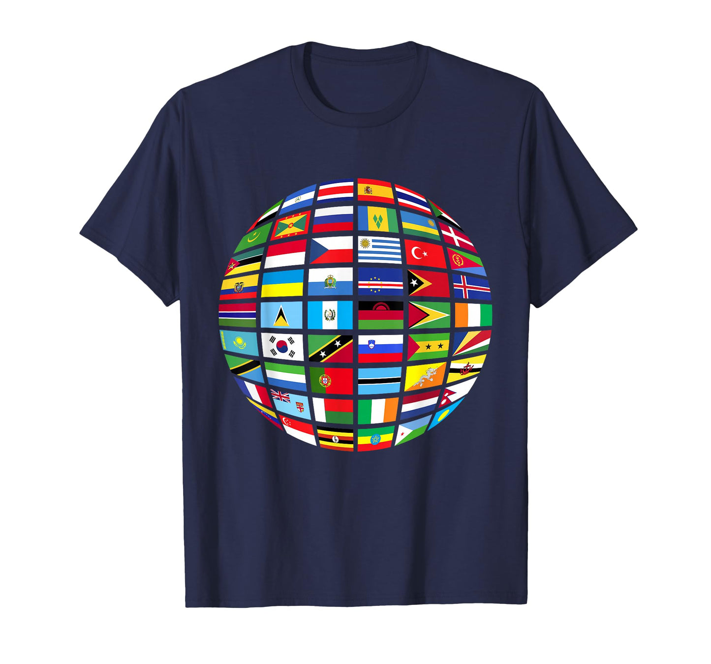 All Countries Flags of The World 287 Flag International T-Shirt