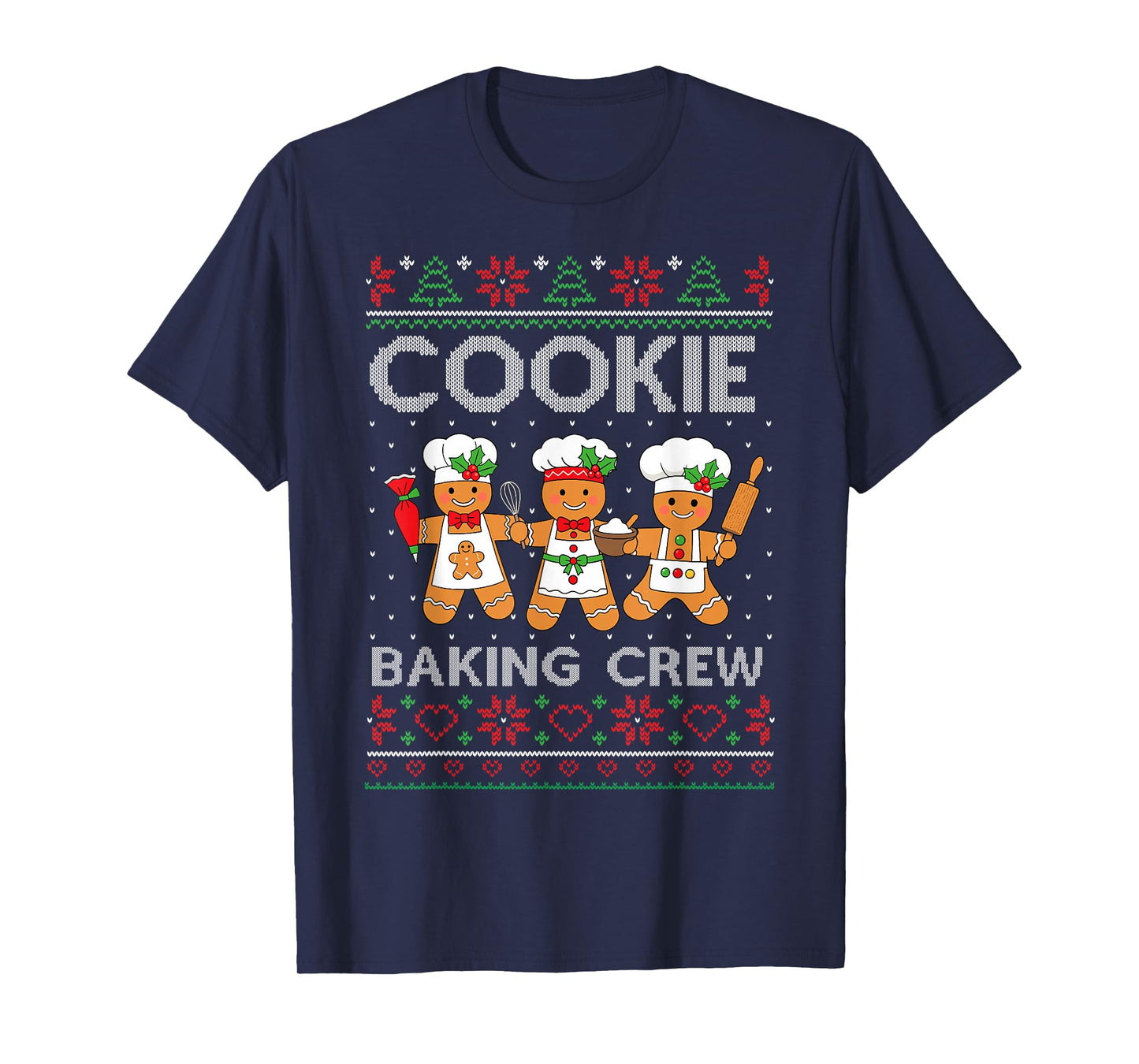 Christmas Cookie Baking Crew Family Baking Team Funny Cookie T-Shirt