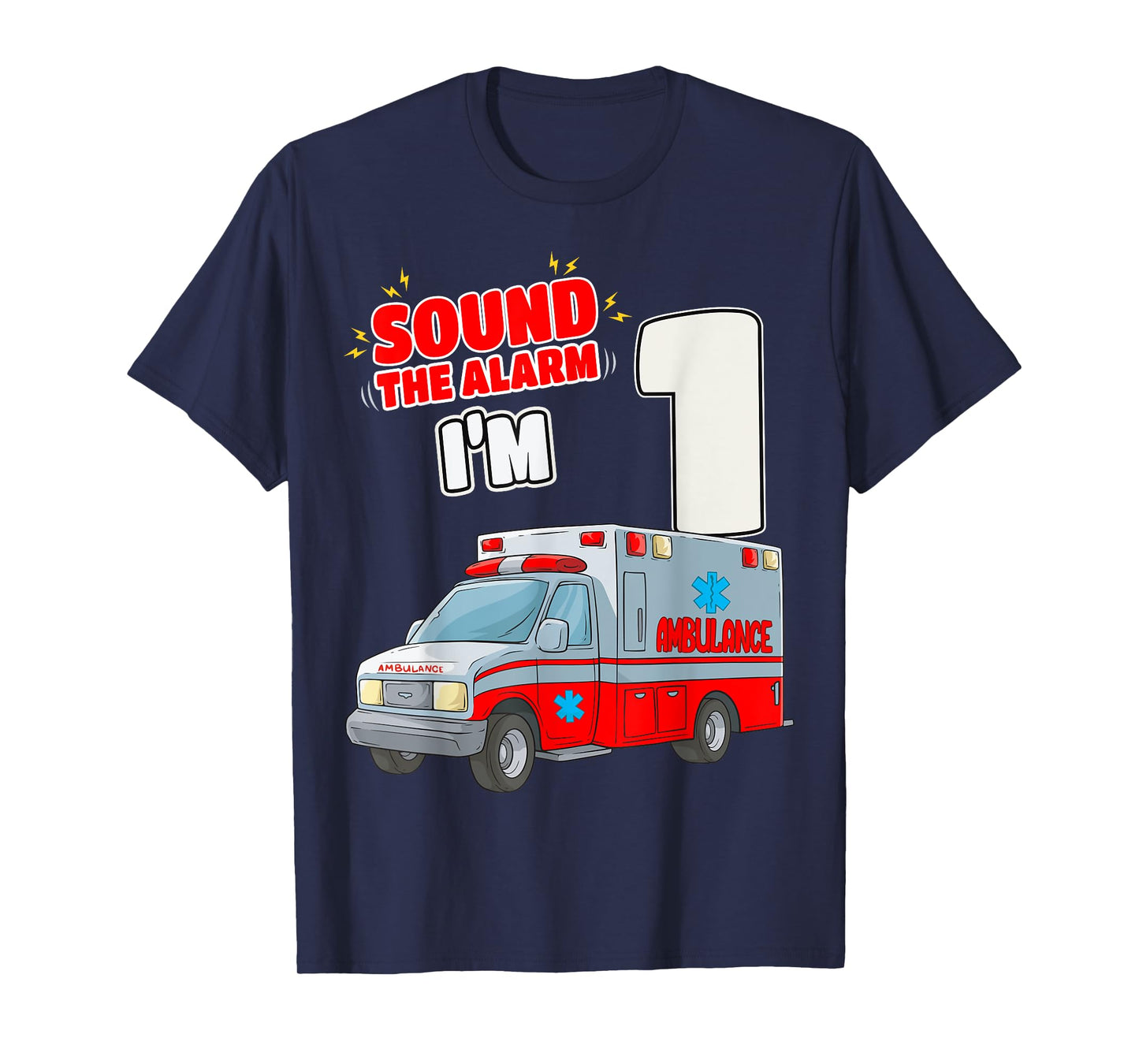 1st Birthday Medical Ambulance EMT 1 Year Old EMS Paramedic T-Shirt
