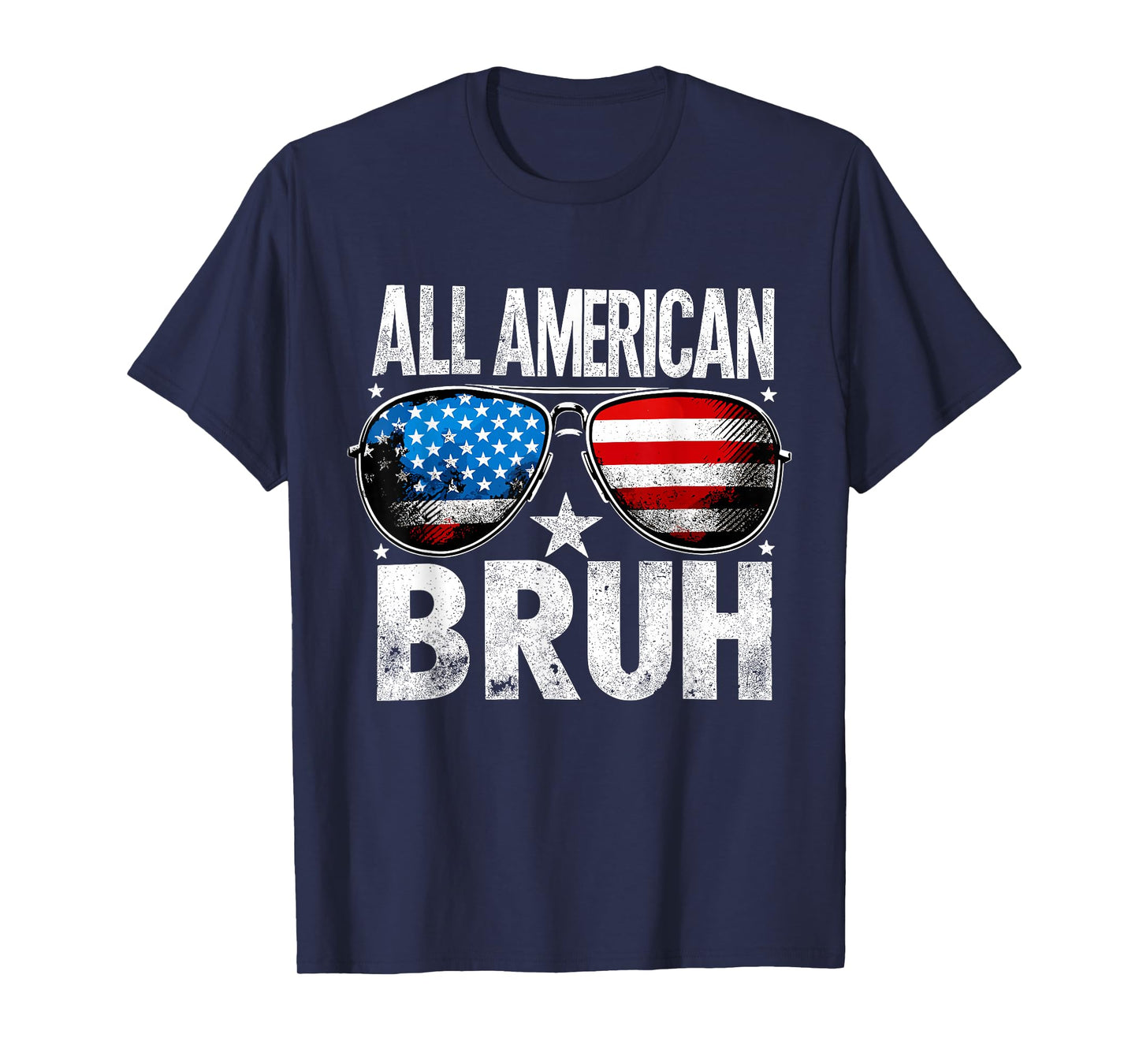 All American Bruh 4th of July Boys Patriotic Kids T-Shirt