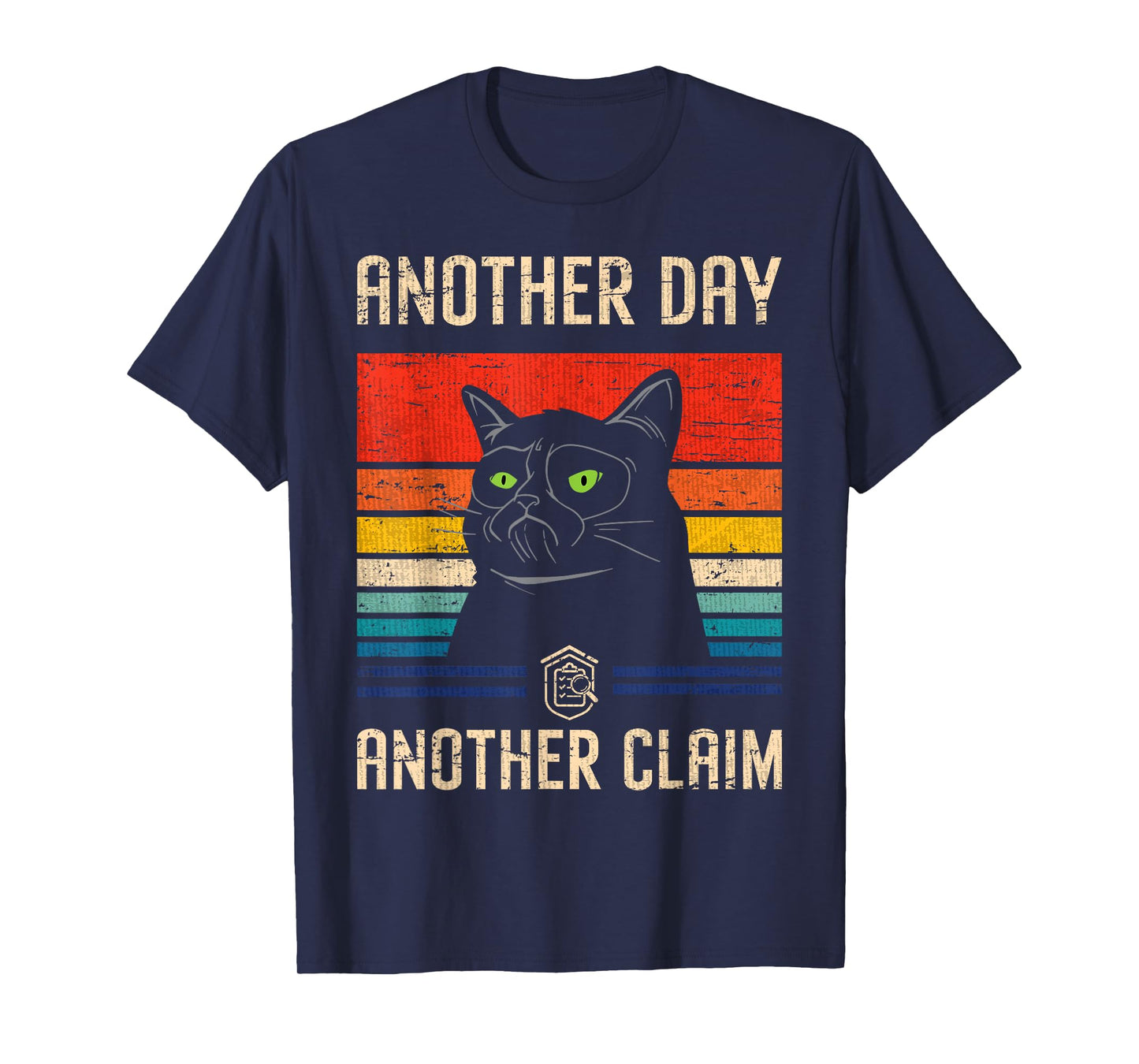 Claim Adjuster & Investigator Gifts Claim Examiner Black Retro Sports Cartoon T-Shirt, Small, Classic Fit, Short Sleeve, Crew Neck, Pull On, Cotton 65%, Polyester 35%