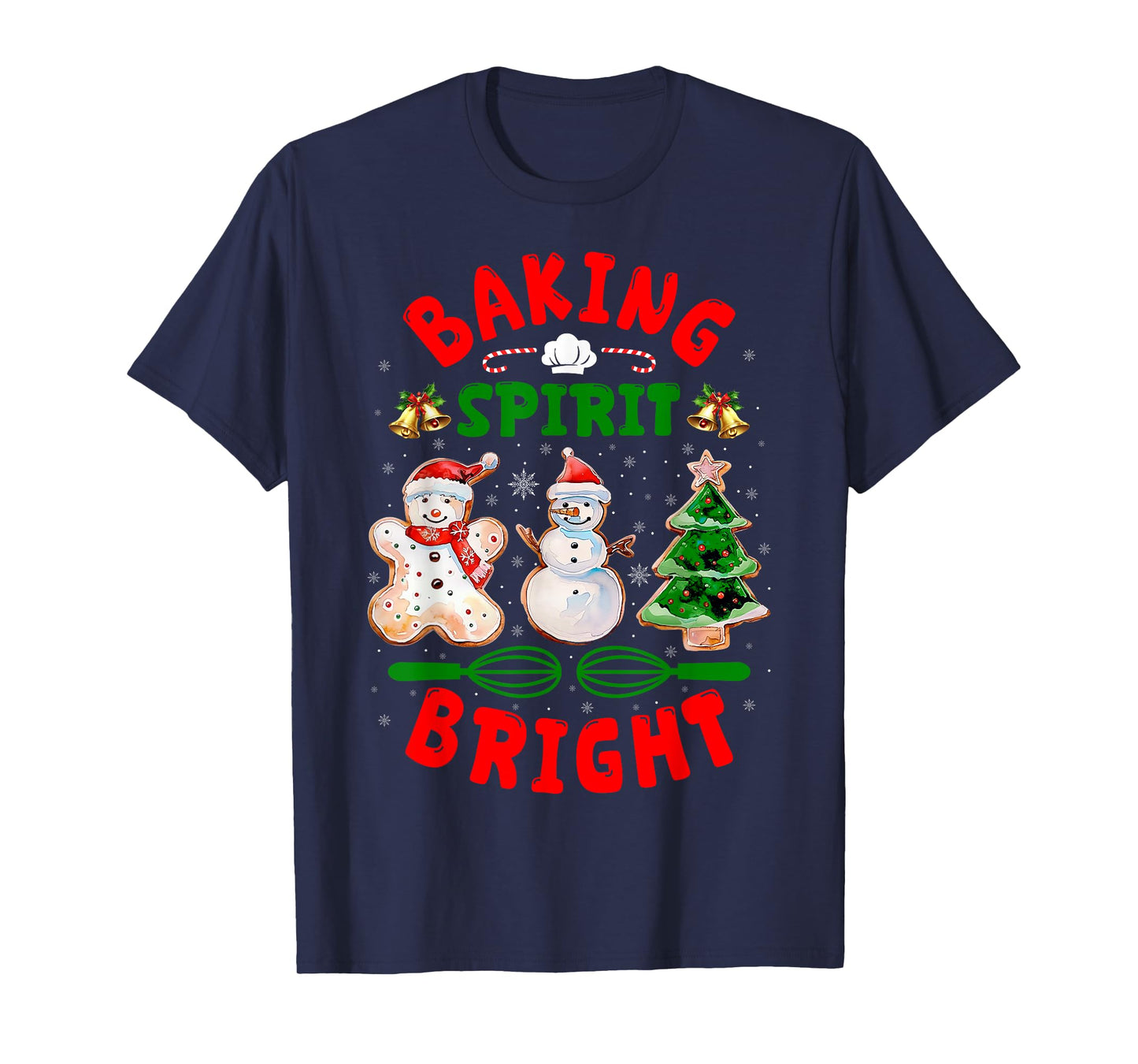 Baking Spirit Bright Donut Christmas Tree Xmas Cookie Kids T-Shirt