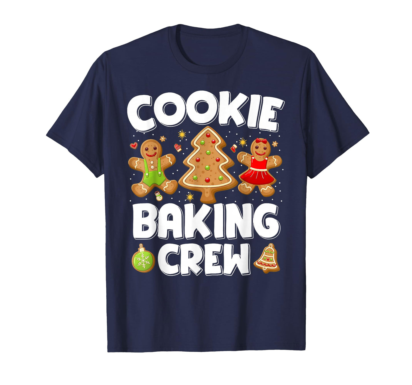 Cookie Baking Crew Christmas Gingerbread Team Squad Family T-Shirt