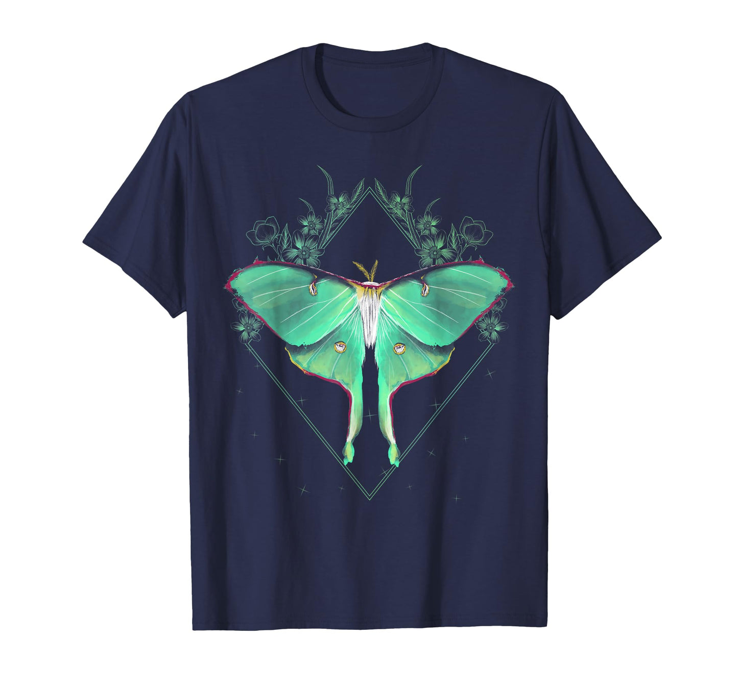 Cute Luna Moth Beautiful Butterfly Insect Lover Themed T-Shirt Small