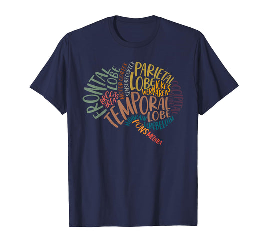 Anatomy Of The Brain Nurse Brain Anatomy T-Shirt