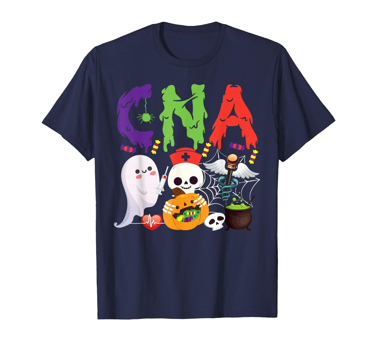 CNA Nurse Certified Nursing Assistant Halloween Cna T-Shirt