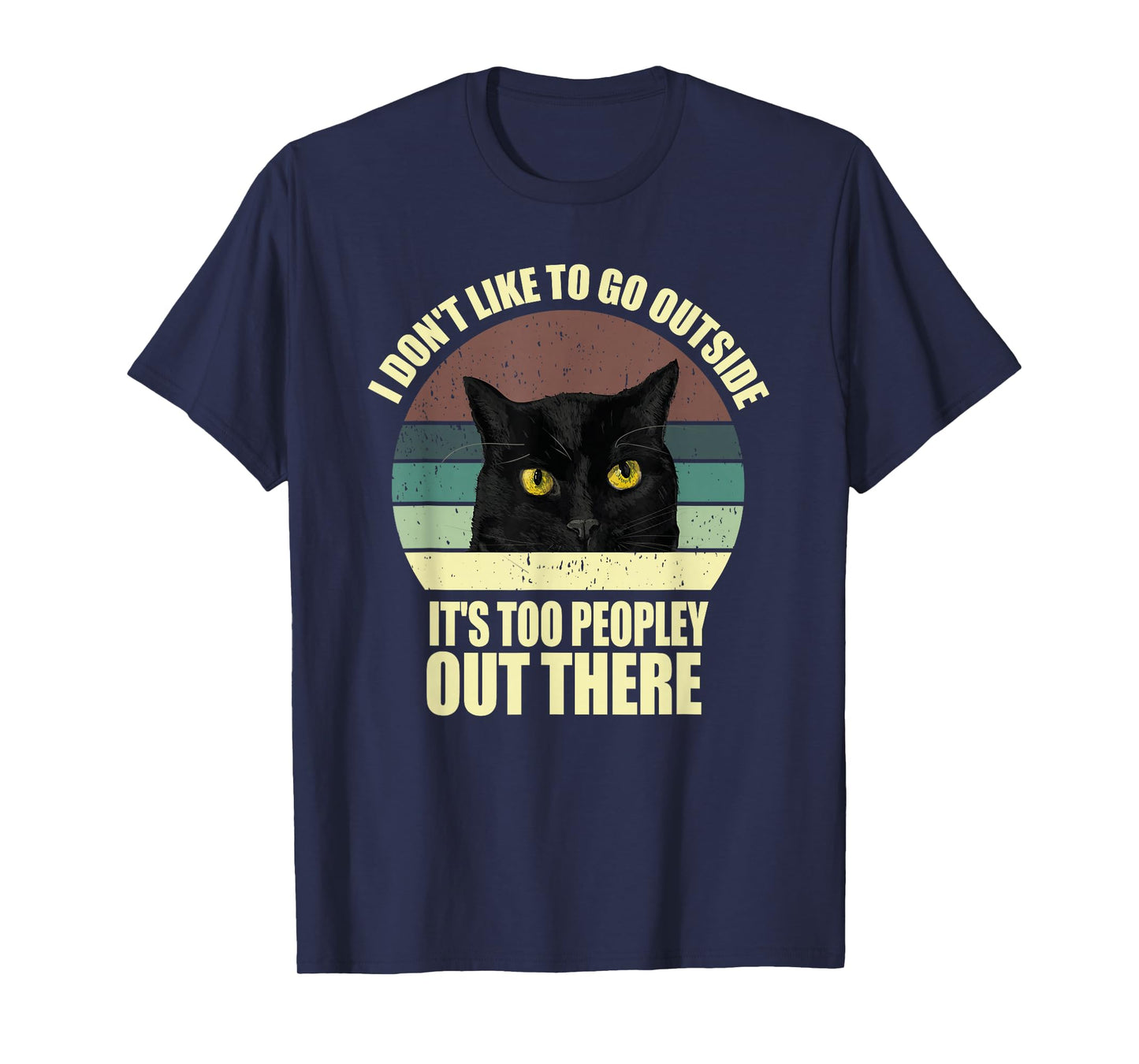 Anti-Social But Cat-Friendly – Funny Introvert Design T-Shirt