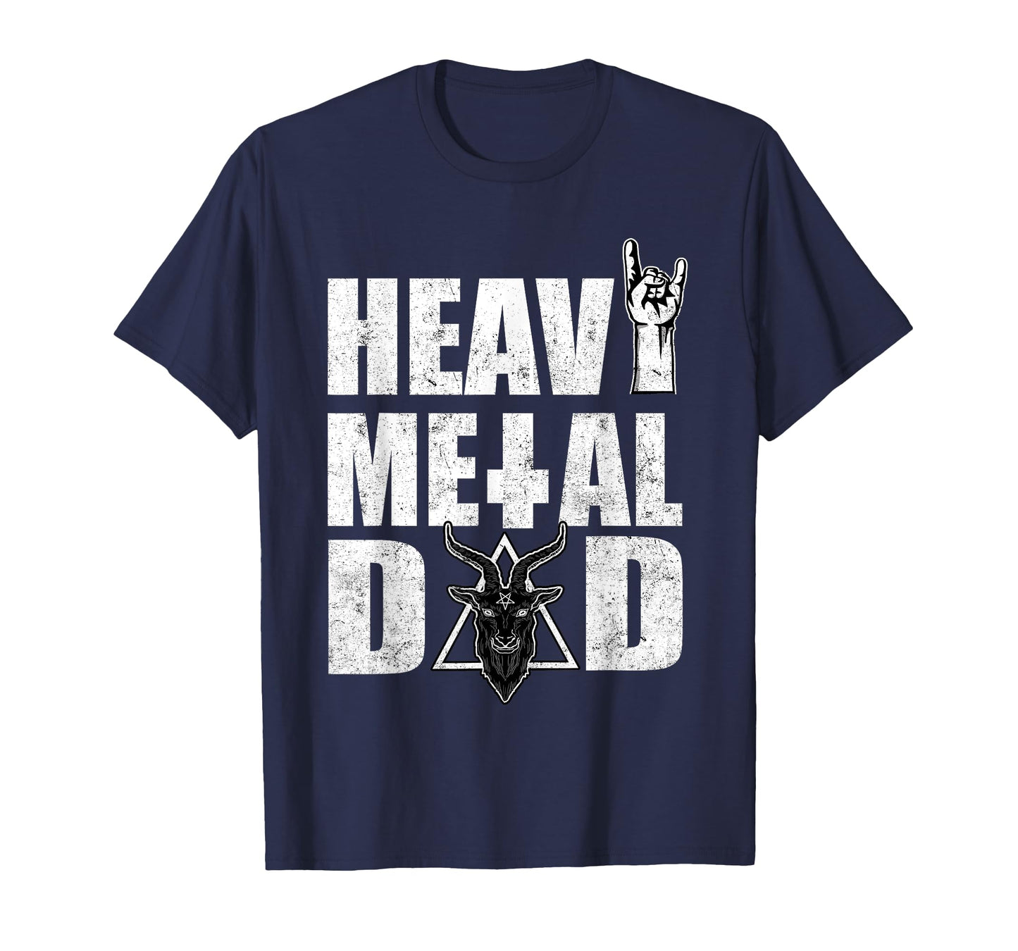 Heavy Metal Dad Pentagram Metal Music Father T-Shirt