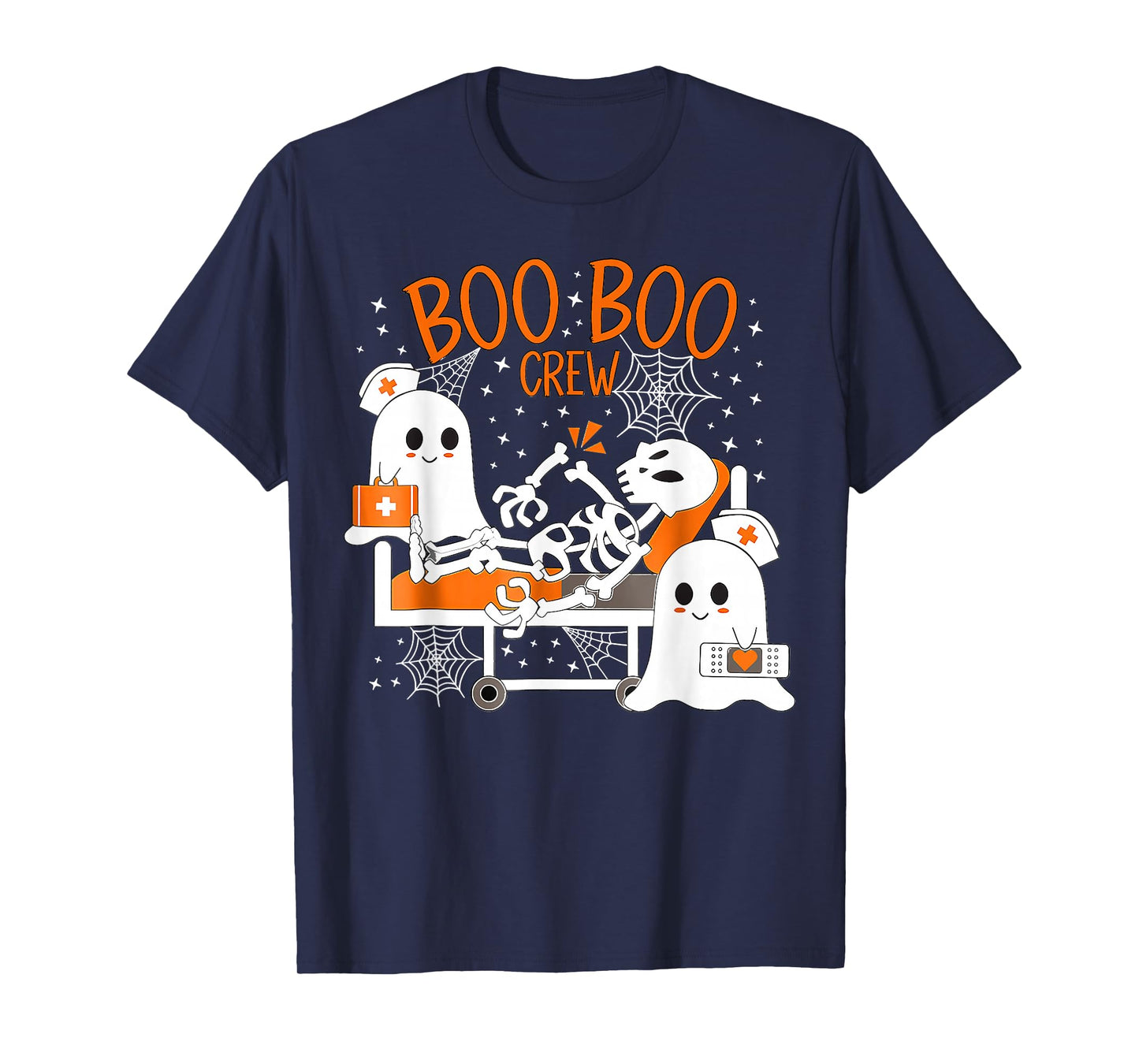 Cool Boo Boo Crew Ghost Doctor Paramedic Nurse Halloween T-Shirt