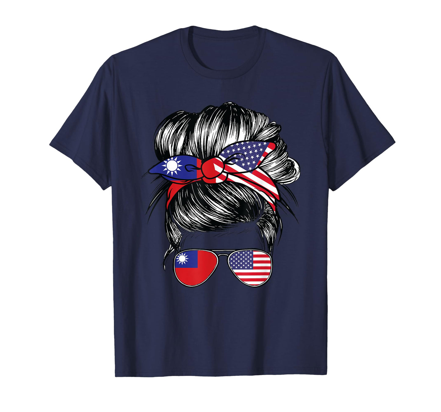 Taiwan Flag Taiwanese Women American USA Heritage Taiwan T-Shirt