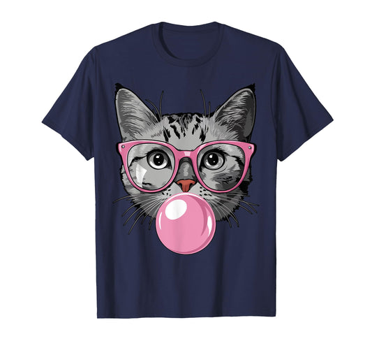 Cute Cat T Shirt Women Funny Cat Lovers T-Shirt