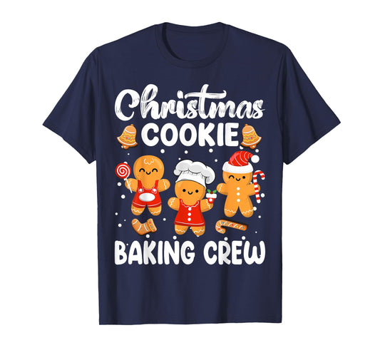 Cookie Baking Crew Gingerbread Christmas Family Matching T-Shirt