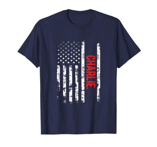 USA Flag Charlie Gift T-Shirt