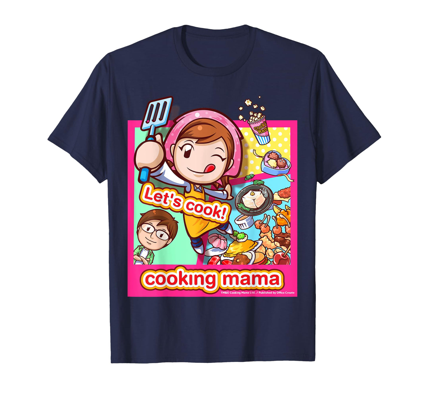 Cooking Mama Let's cook T-Shirt frame pink T-Shirt
