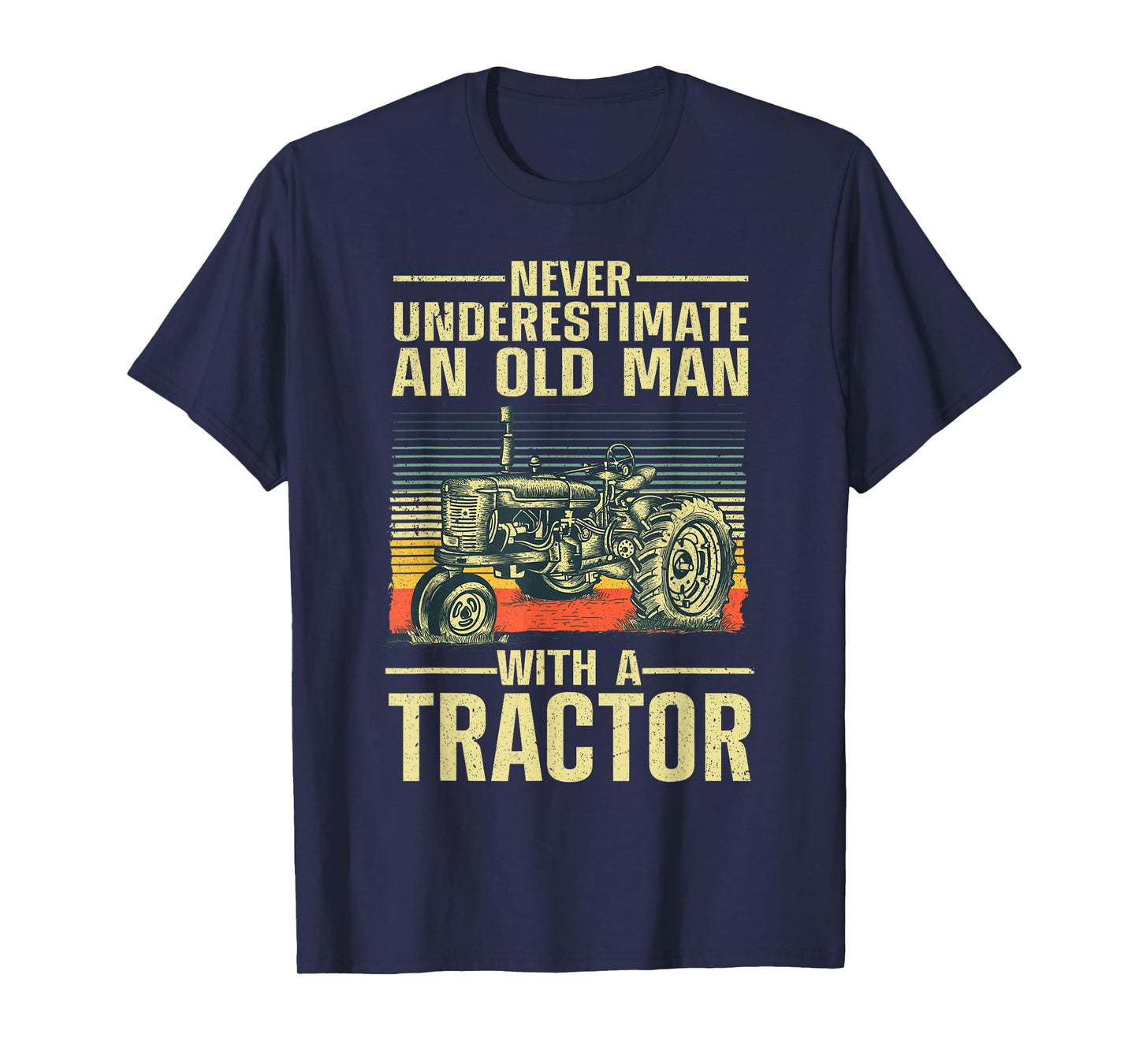 Cool Tractor Design For Grandpa Men Tractor Driver Farming T-Shirt