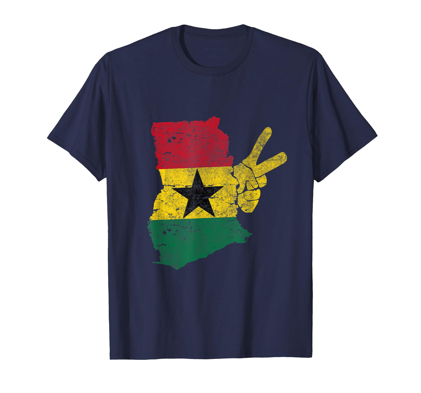 Ghana flag peace sign T-Shirt