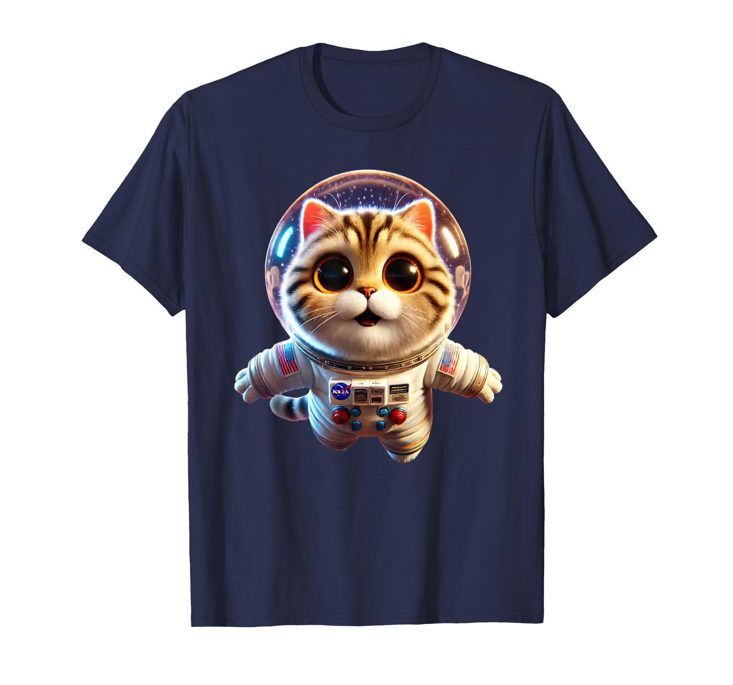 Cat Astronaut, Space Cat, Funny Planets gift Men Women kids T-Shirt