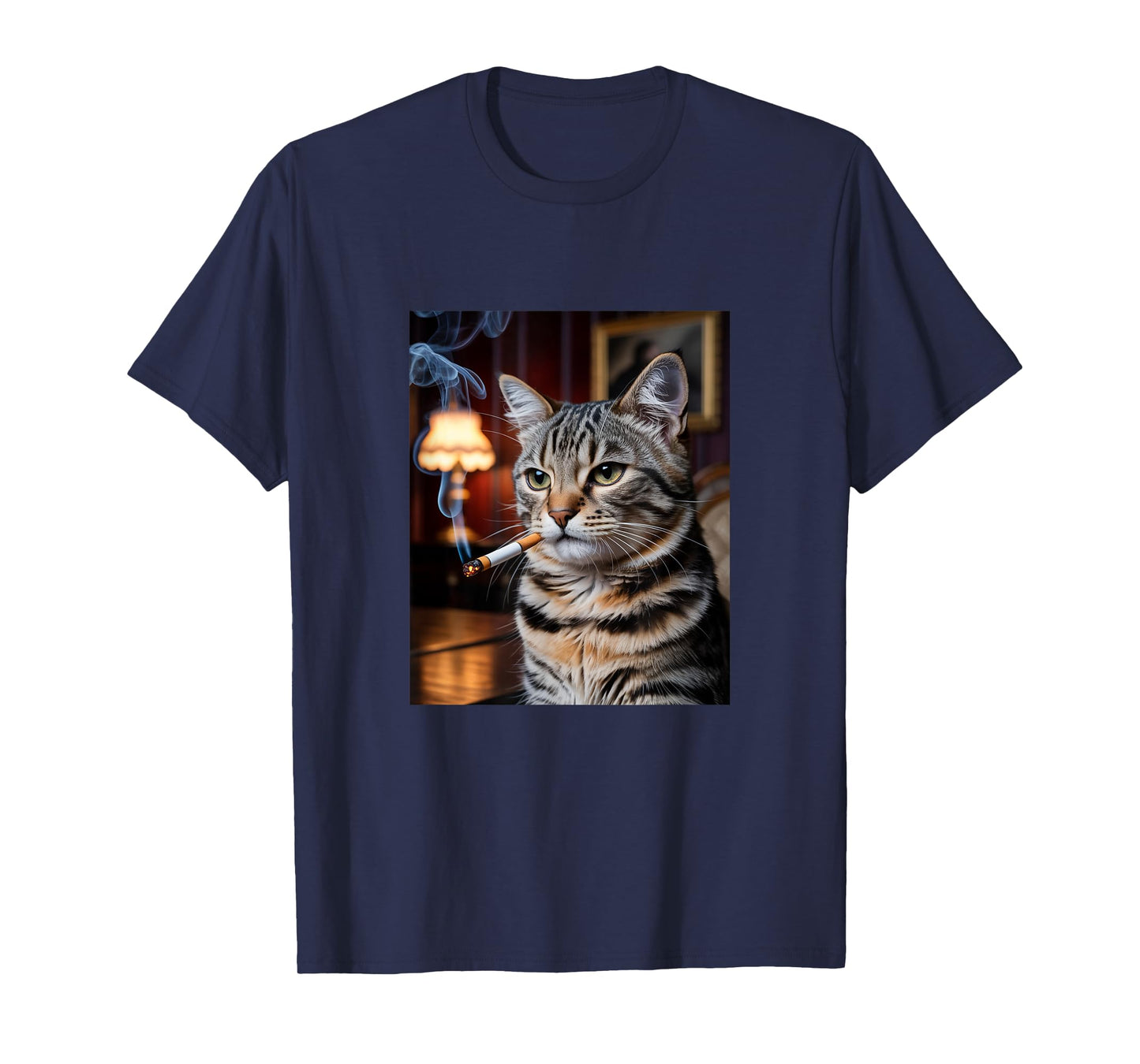 Funny Smoking Cat, Cigarette Kitty Gen Z Meme, Cat Lover Men Women T-Shirt