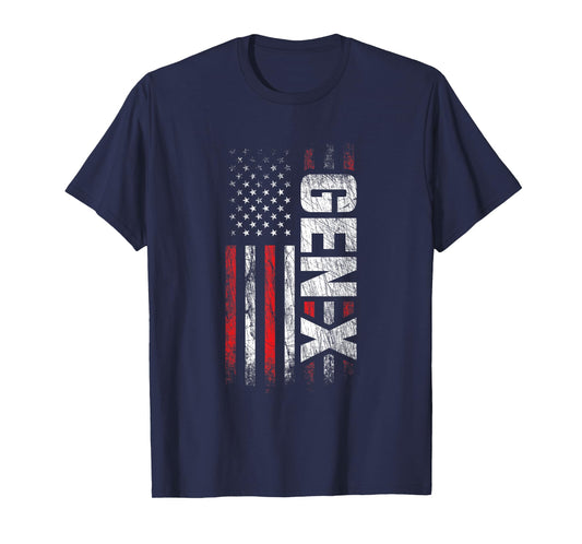 Generation X - Gen Xer - Gen X American Flag - Gen X Women Men T-Shirt