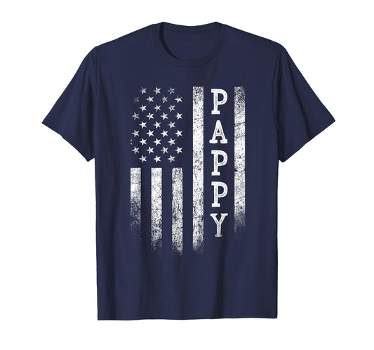 Pappy American Flag Pappy Gifts Patriotic Father's Day T-Shirt