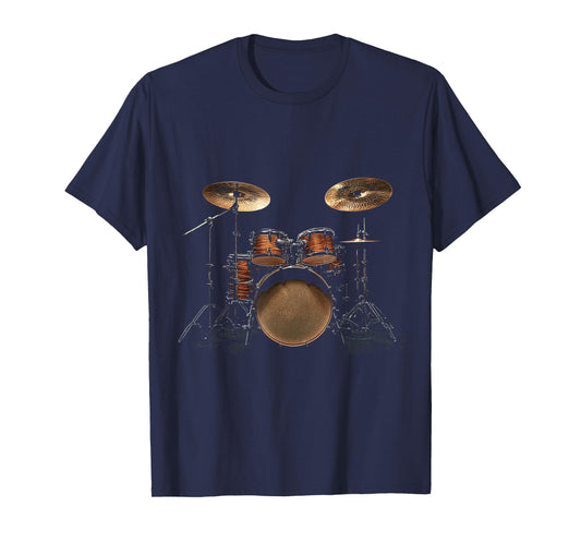Drumset Music Instrument Graphic Art Drumset T-Shirt