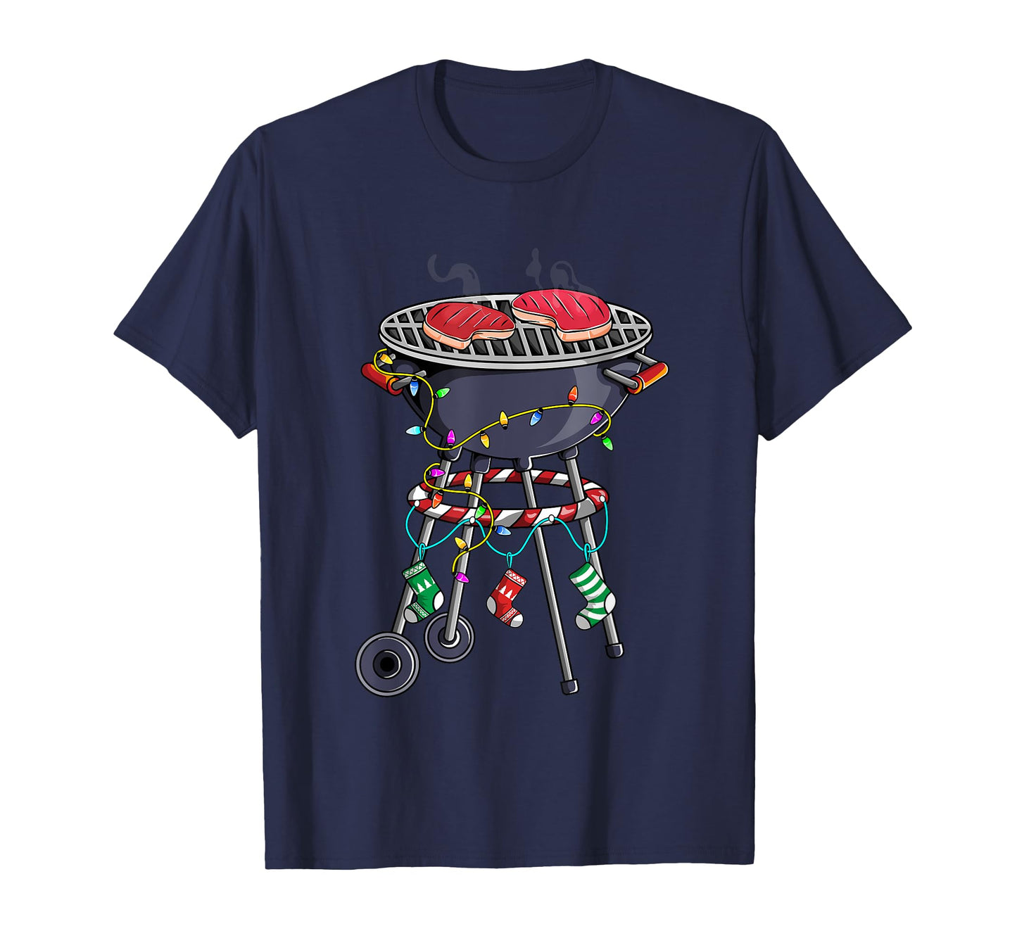 Christmas Grill Design For Holiday Themed Christmas BBQ T-Shirt