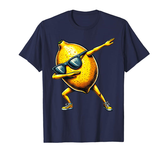 Dabbing Yellow Lemon | Funny Lemon with Lemon Motif T-Shirt